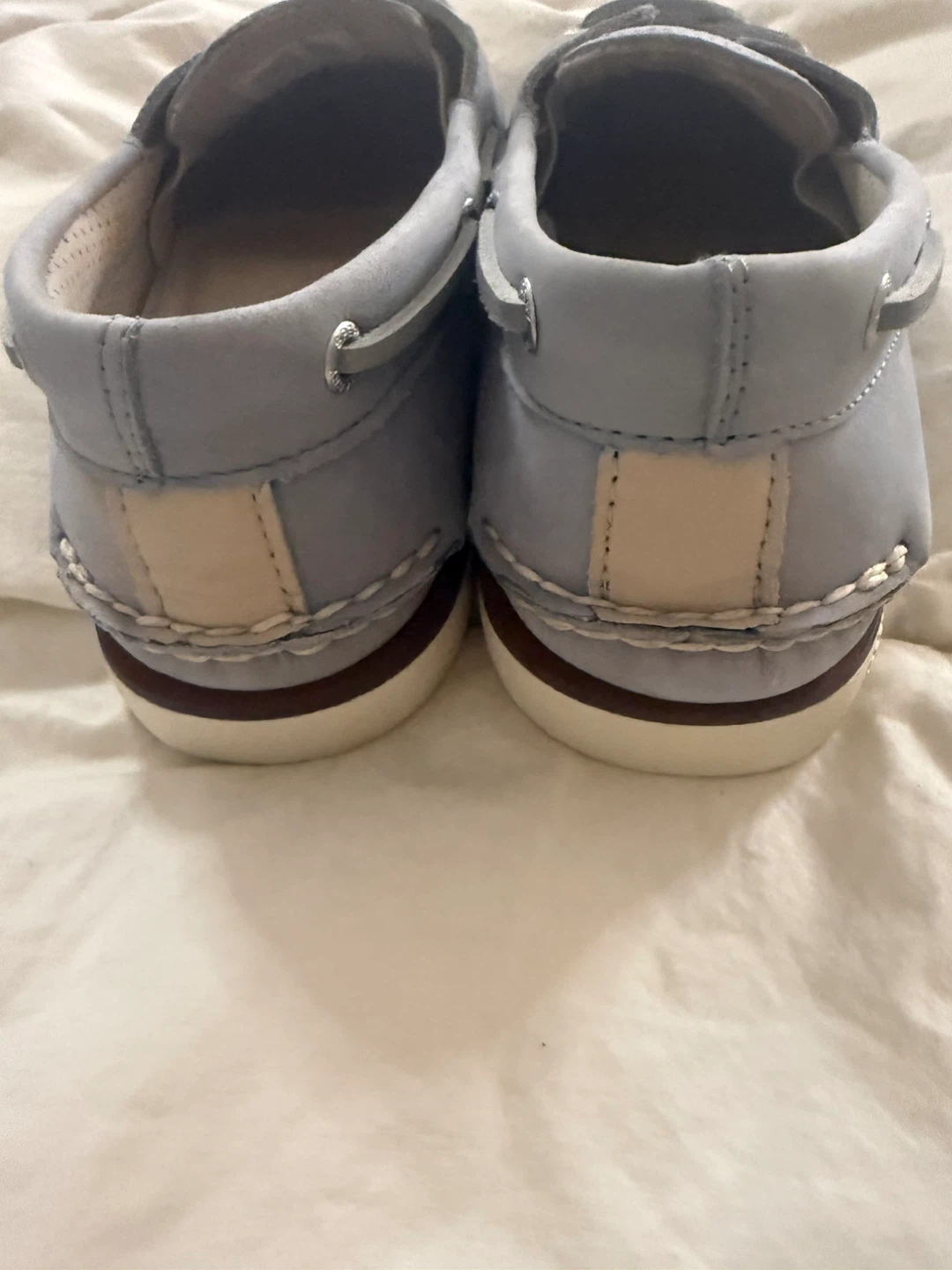 🏈Sperry Gold A/O Nubuck Boat Shoes Blue Size 9M - photo 3