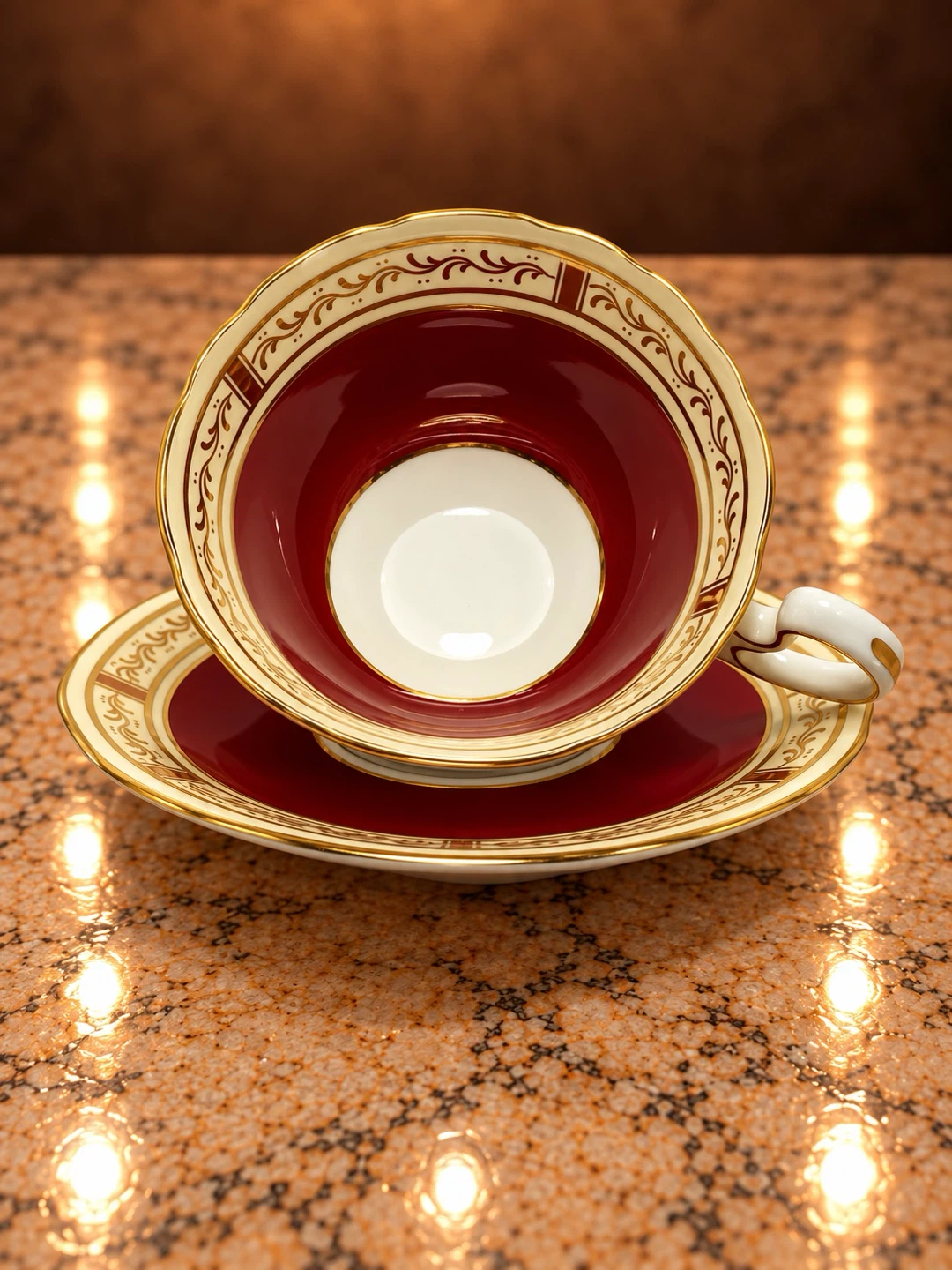 Aynsley Bone China Tea Cup and Saucer Set