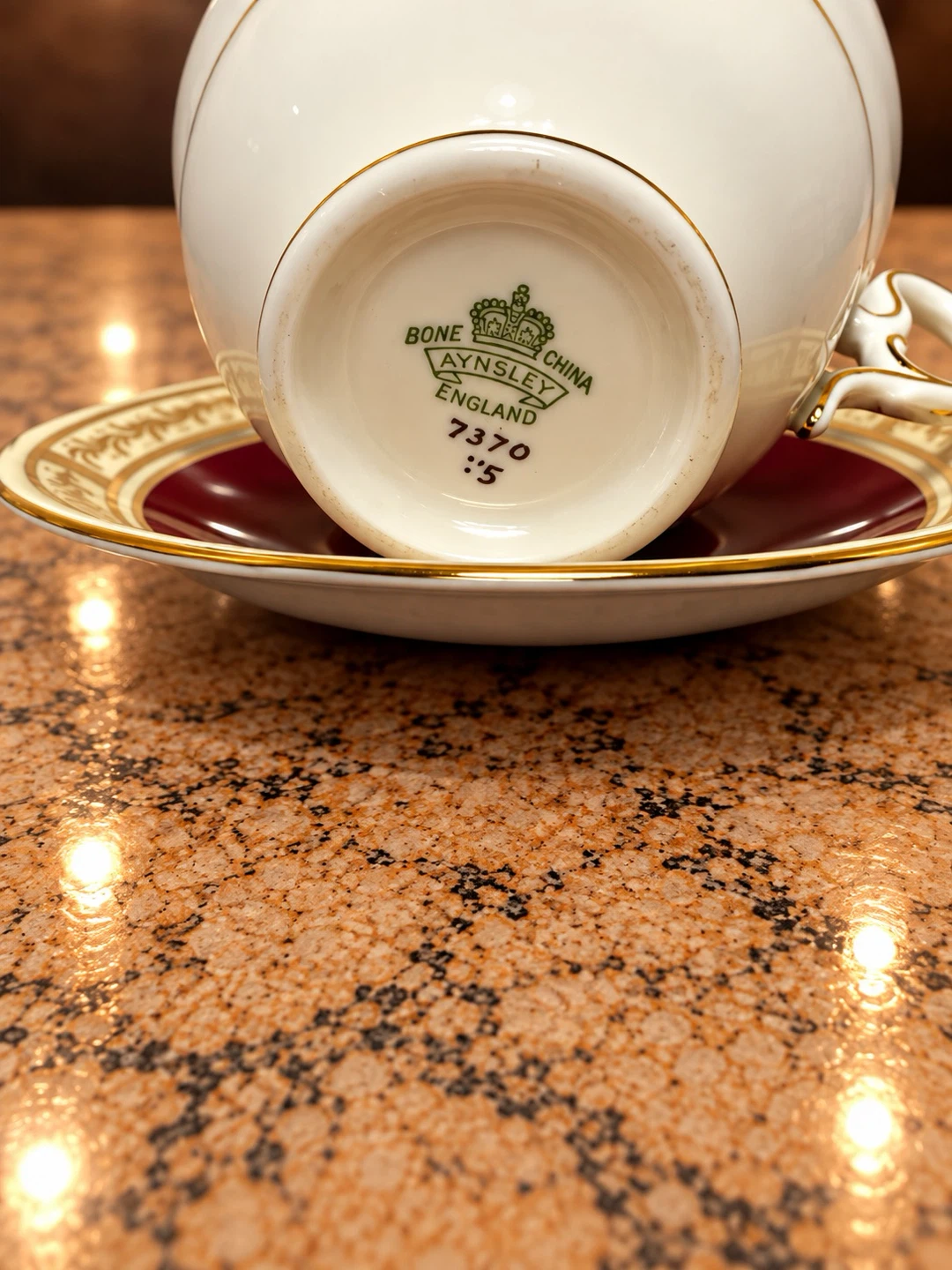 Aynsley Bone China Tea Cup and Saucer Set - photo 3