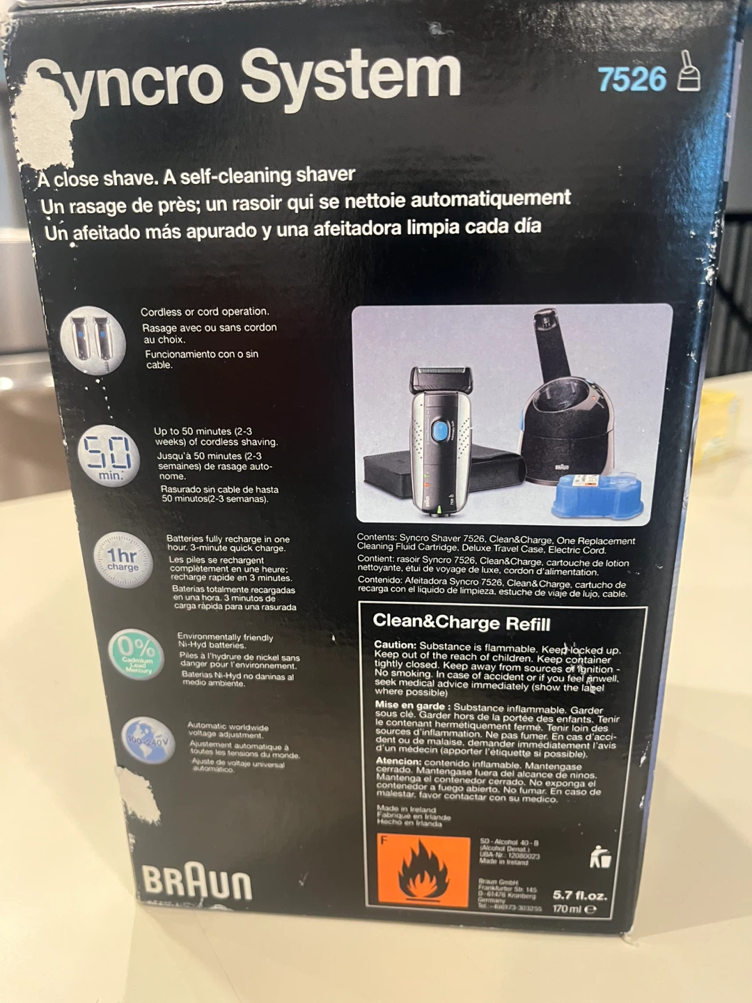 Braun Syncro Shaver 7526 with Clean & Charge System - photo 5