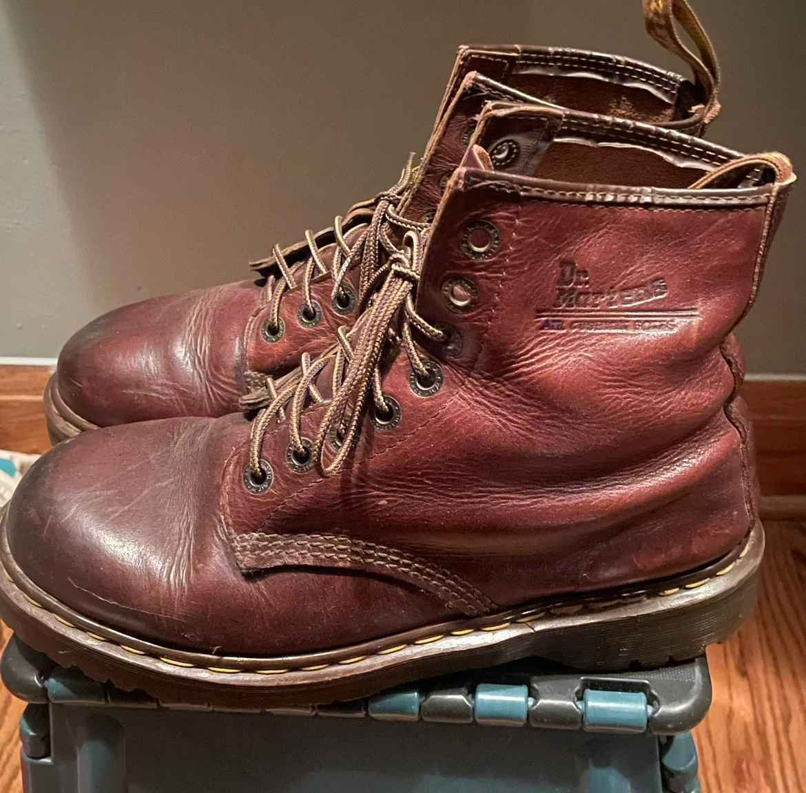 Dr. Martens Brown Leather Boots VG Condition - photo 2