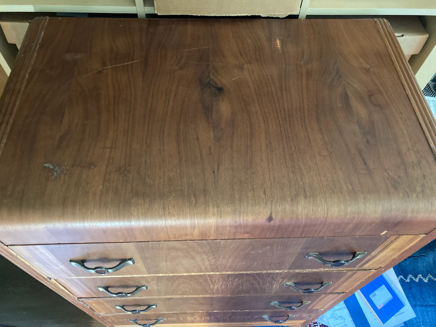 Vintage Art-Deco Wood Dresser - photo 3