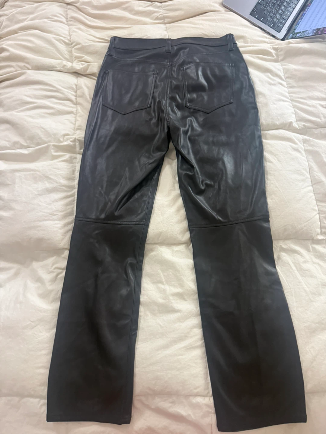 🏈 Gap High Rise Vintage Slim Faux Leather Pants 10/30R - photo 2