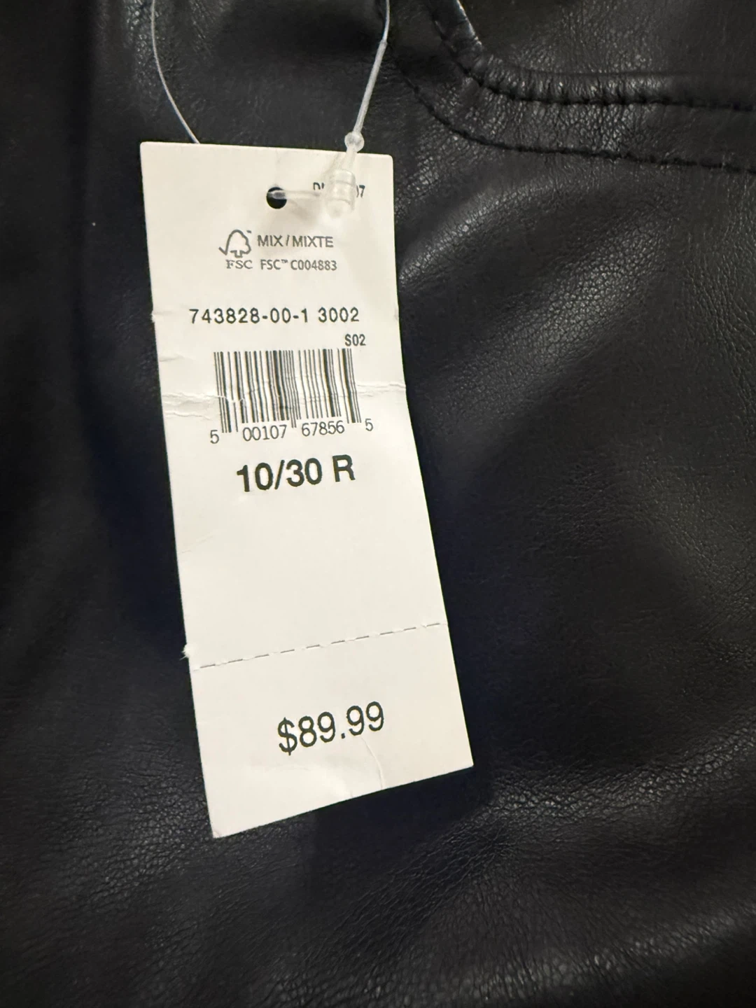🏈 Gap High Rise Vintage Slim Faux Leather Pants 10/30R - photo 3