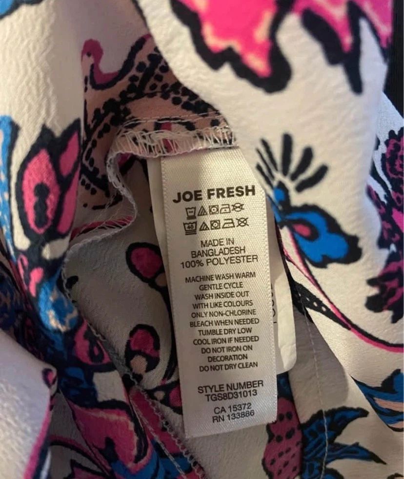 🏈 LIKE NEW Joe Fresh Toddler Floral Tank Top 4 yrs - photo 3
