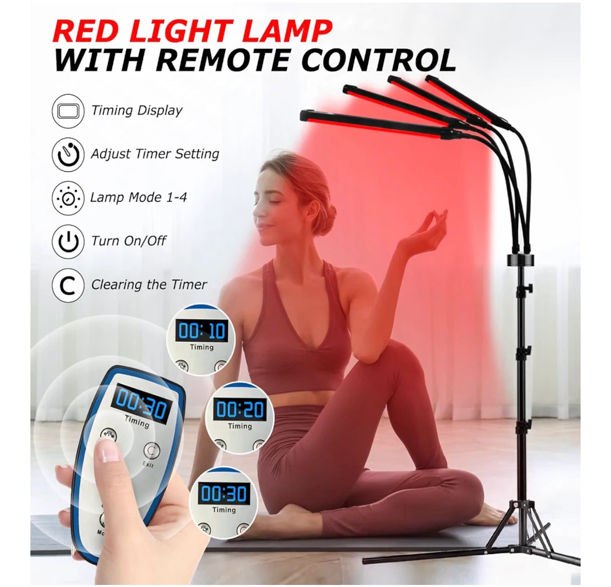 🏈 Gooseneck Infrared 850nm & 660nm LED Light Therapy Lamp