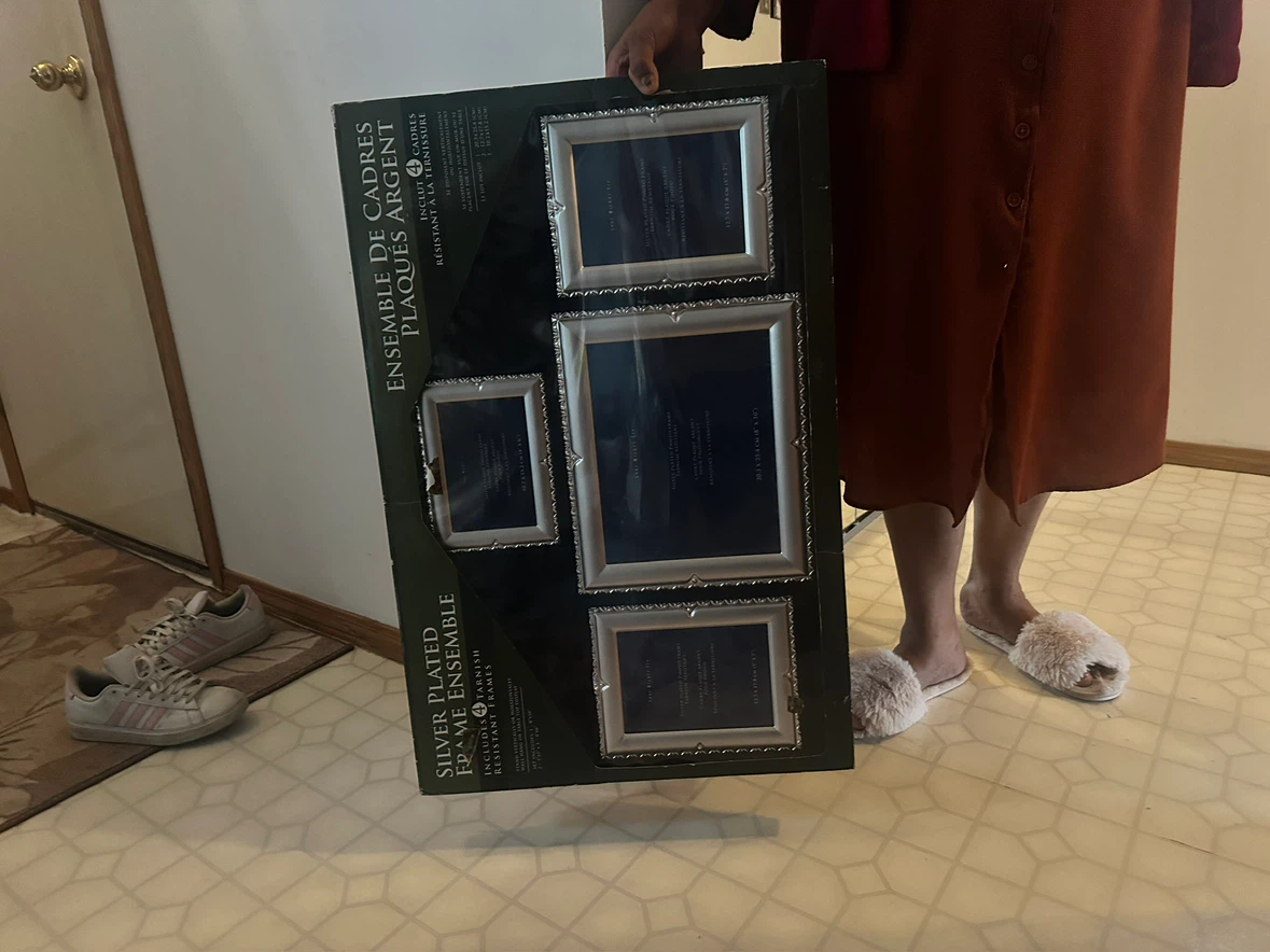 Silver Plated 4-Piece Photo Frame Set