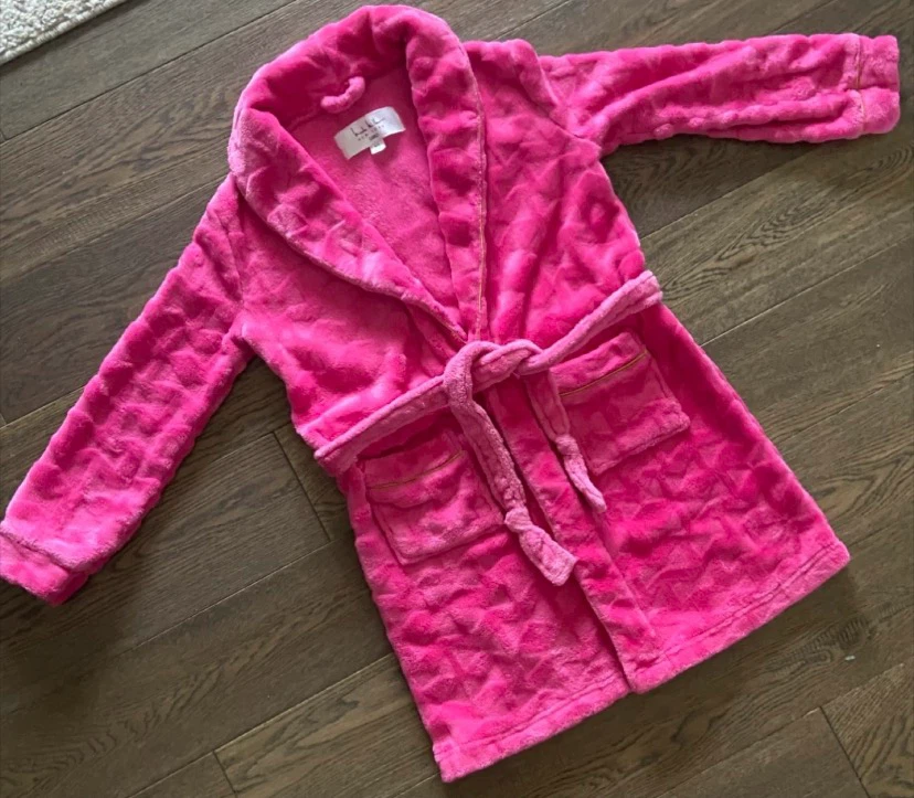 🏈 Nicole Miller New York Girls Bathrobe Size 4/5 - photo 5