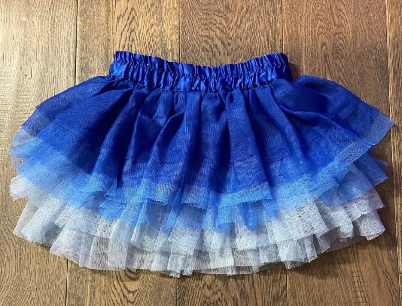 🏈 The Children's Place Blue Ombre Tulle Skirt Size 18M - photo 3