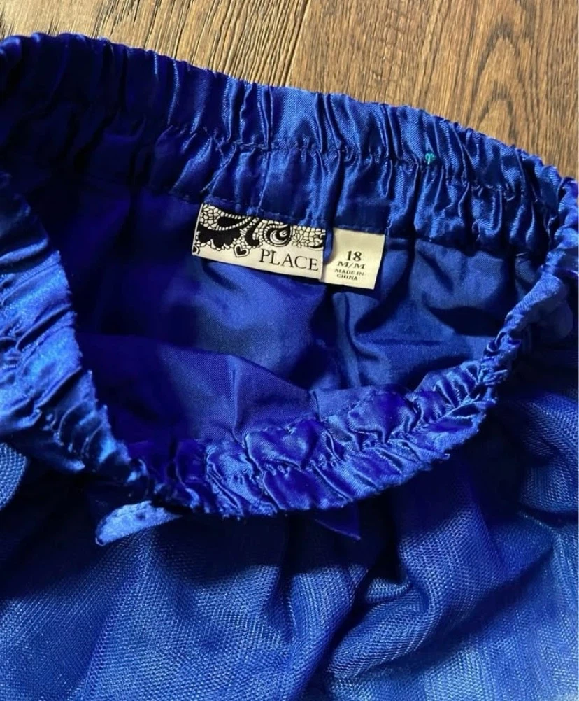 🏈 The Children's Place Blue Ombre Tulle Skirt Size 18M - photo 4