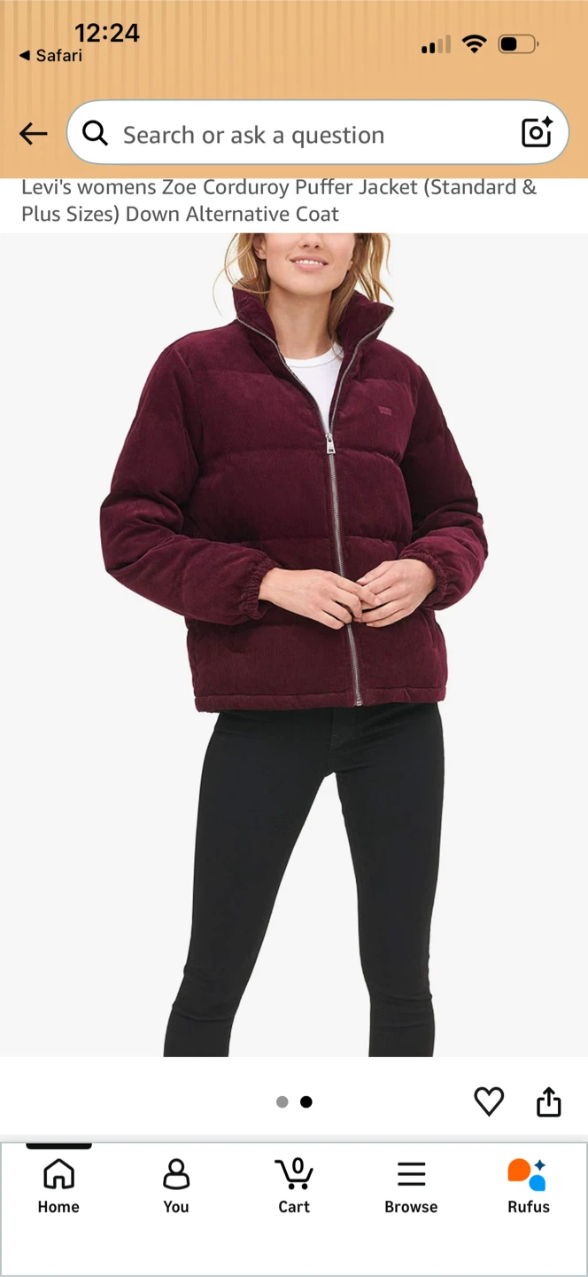 Levi's Zoe Corduroy Puffer Jacket - photo 2