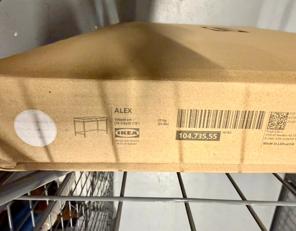 NEW in box IKEA ALEX Desk (White) - photo 3