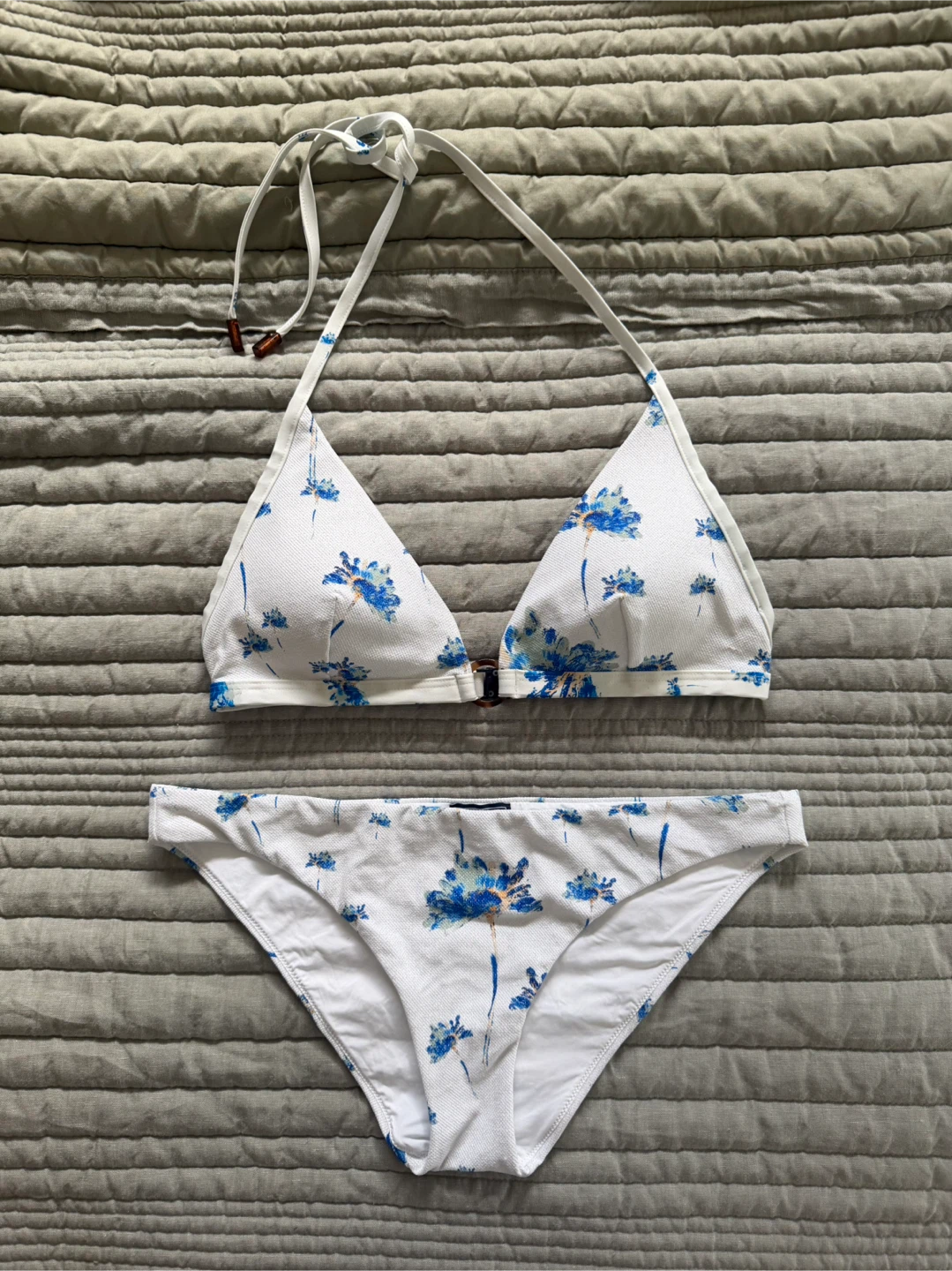 🏈 Vilebrequin floral "Herbier" halter bikini set - photo 2