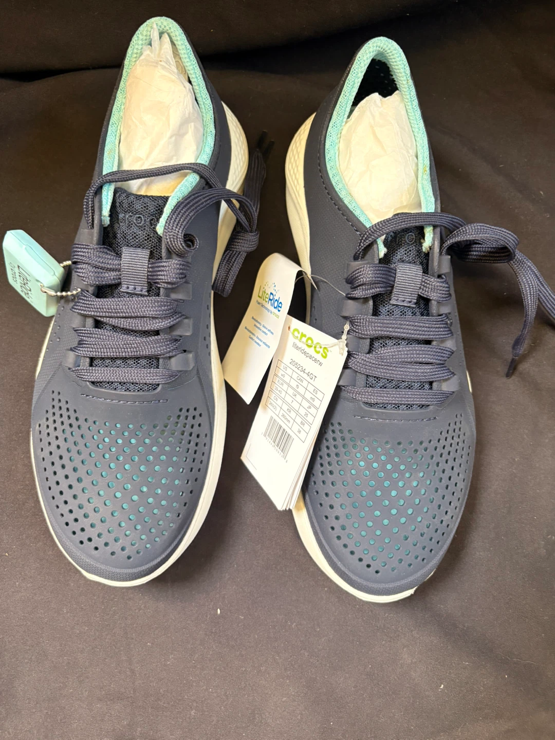 Crocs LiteRide Pacer Sneakers Navy Blue - photo 2