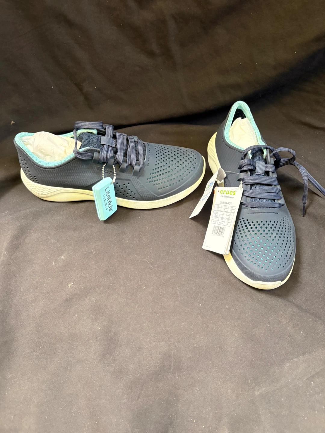 Crocs LiteRide Pacer Sneakers Navy Blue - photo 3