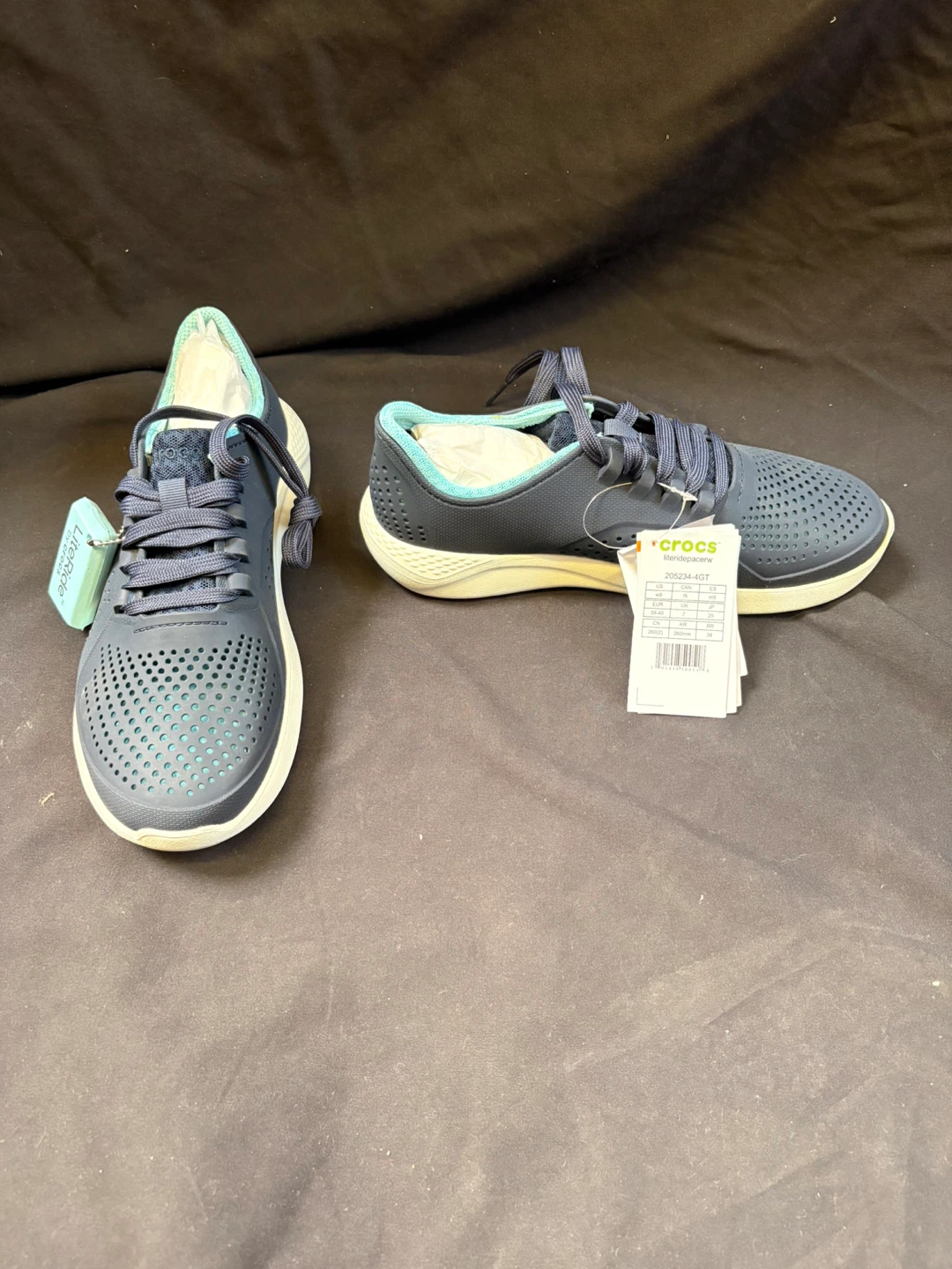 Crocs LiteRide Pacer Sneakers Navy Blue - photo 4