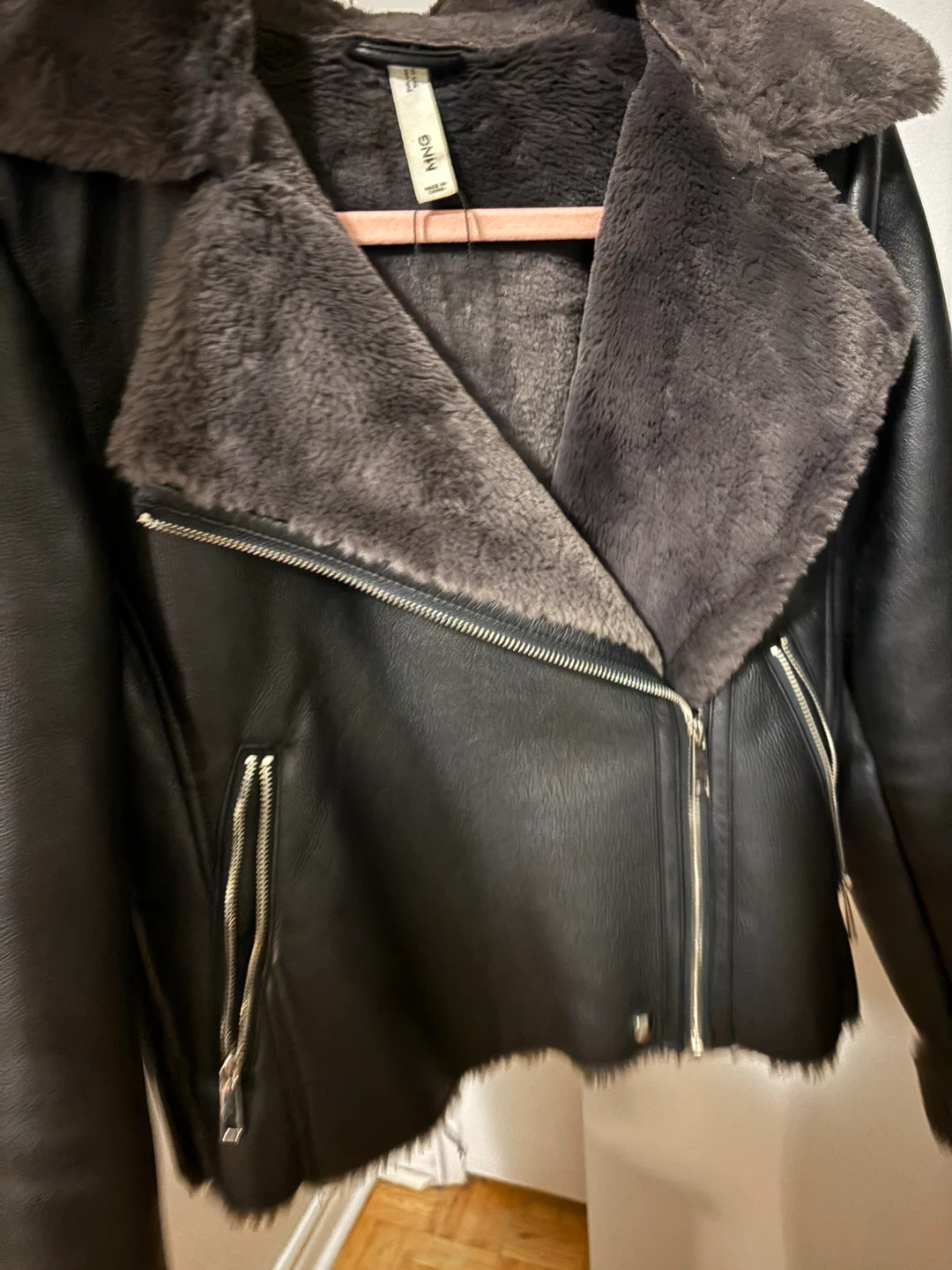 MNG Faux Leather Jacket (small)