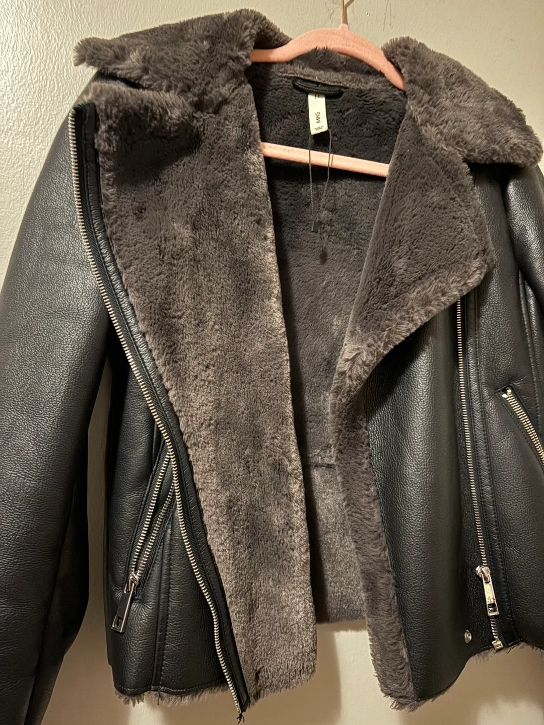 MNG Faux Leather Jacket (small) - photo 3