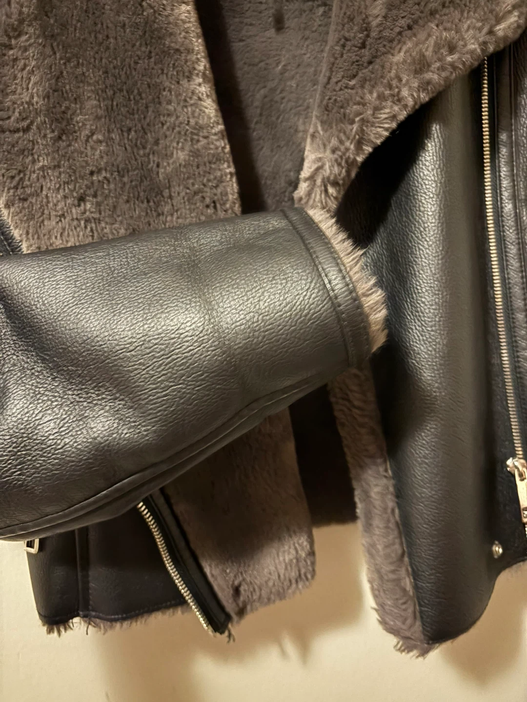 MNG Faux Leather Jacket (small) - photo 4