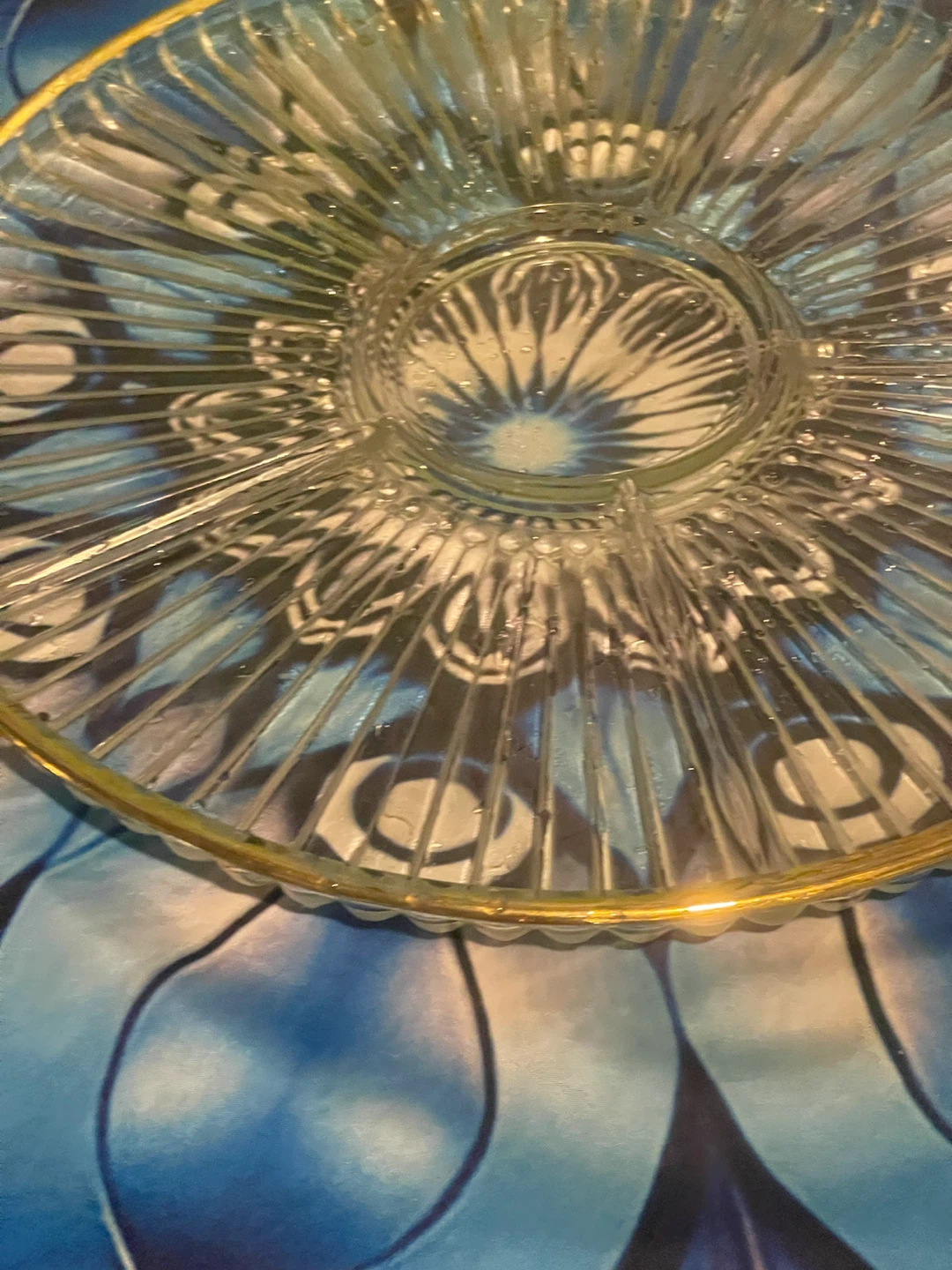 Vintage Divided Glass Serving Platter - photo 3