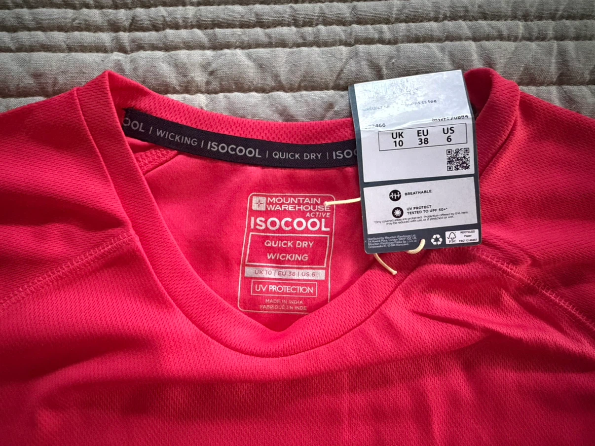 🏈Mountain Warehouse ISOCool Quick Dry Wicking T-Shirt - photo 2