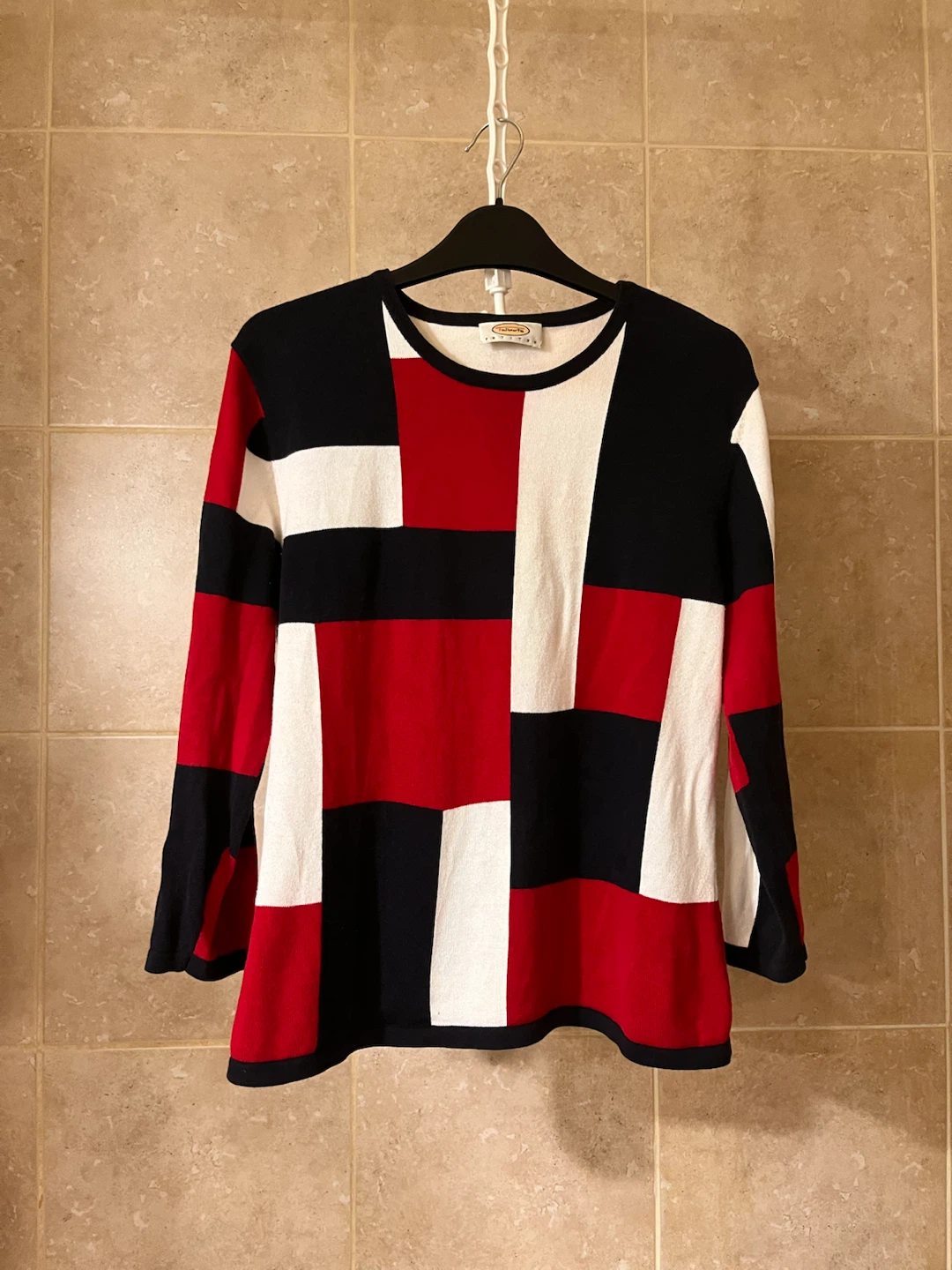Talbots colour-block knit sweater
