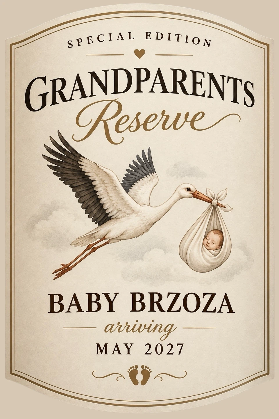 Custom wine label