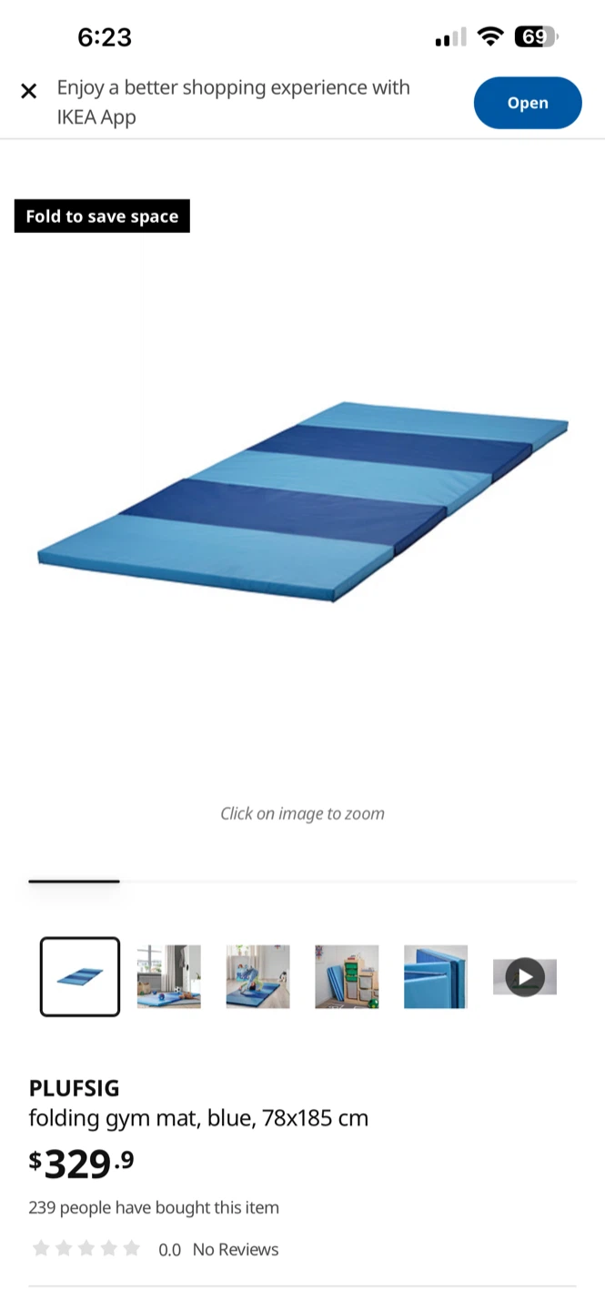 IKEA PLUFSIG folding gym mat - photo 4