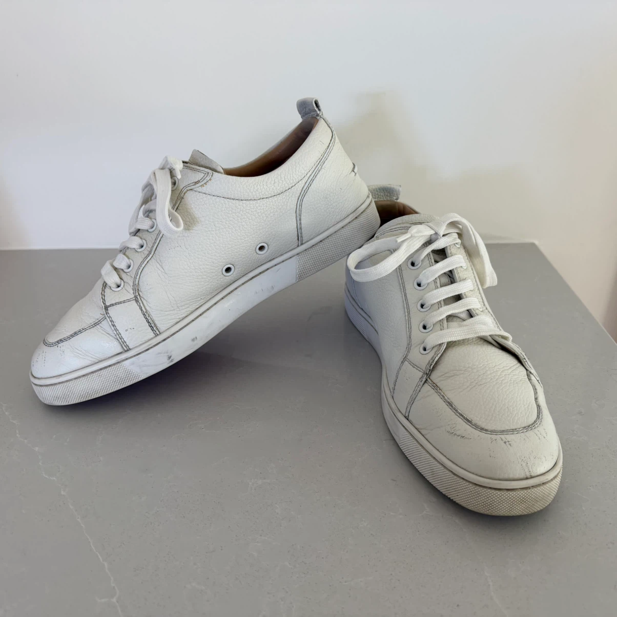 🏈Christian Louboutin Rantulow Leather Sneakers