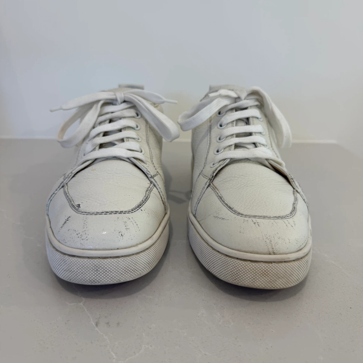 🏈Christian Louboutin Rantulow Leather Sneakers - photo 3