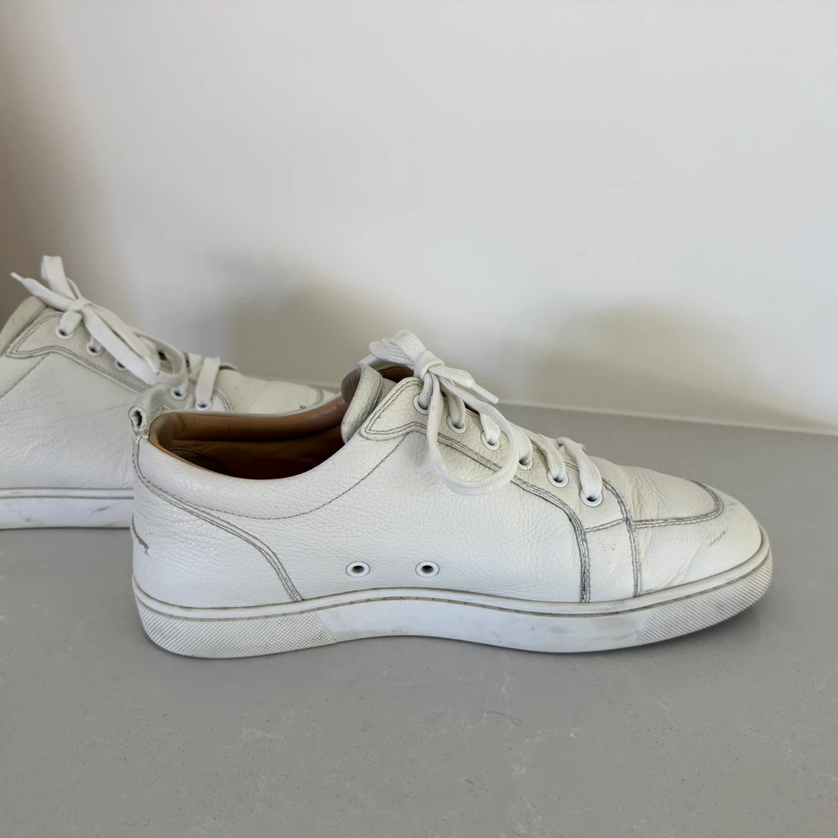 🏈Christian Louboutin Rantulow Leather Sneakers - photo 5