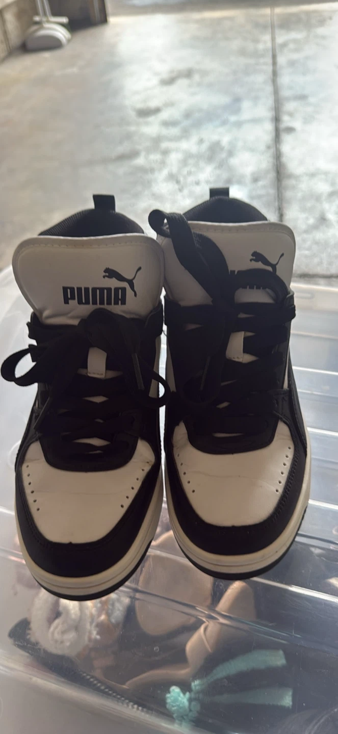 Puma Black and White High-Top Sneakers - photo 2