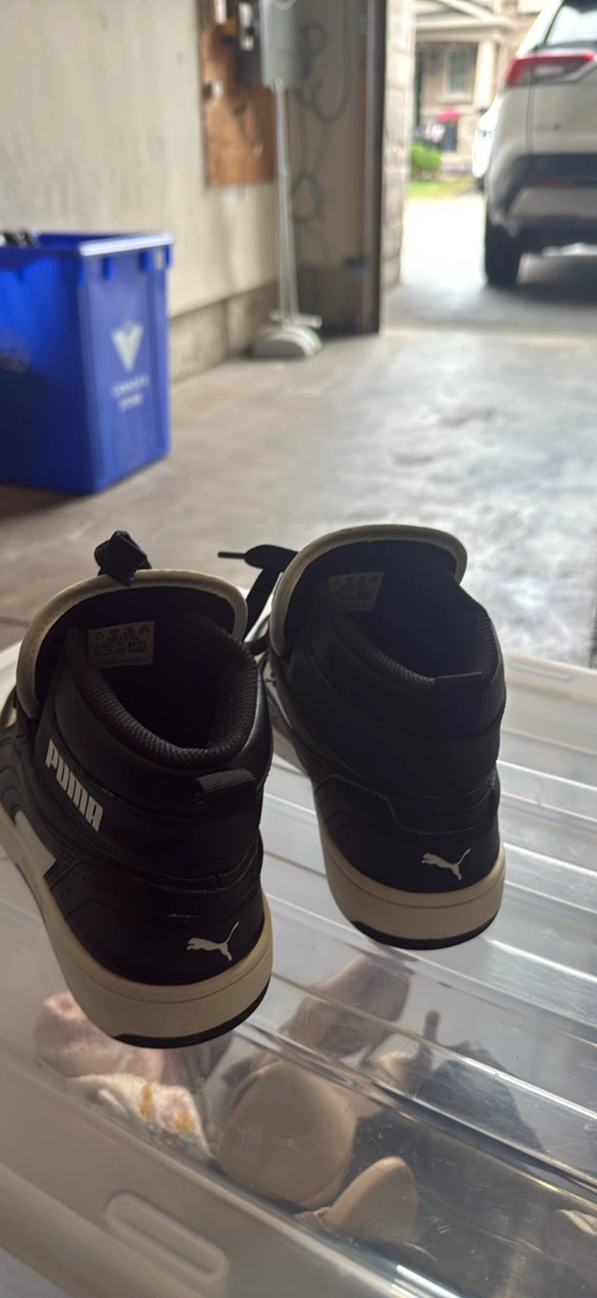 Puma Black and White High-Top Sneakers - photo 3