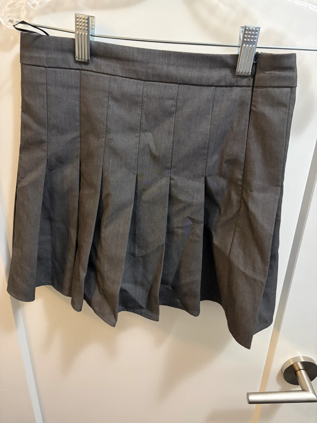 OUYAO Grey Pleated Skirt - photo 3