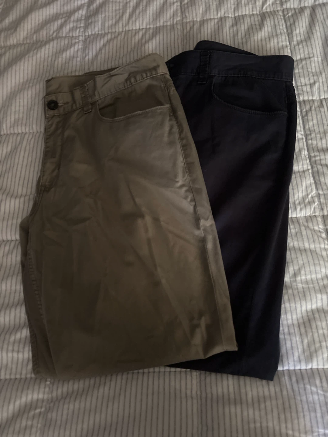 Two Pairs of Perry Ellis Slim Fit Pants