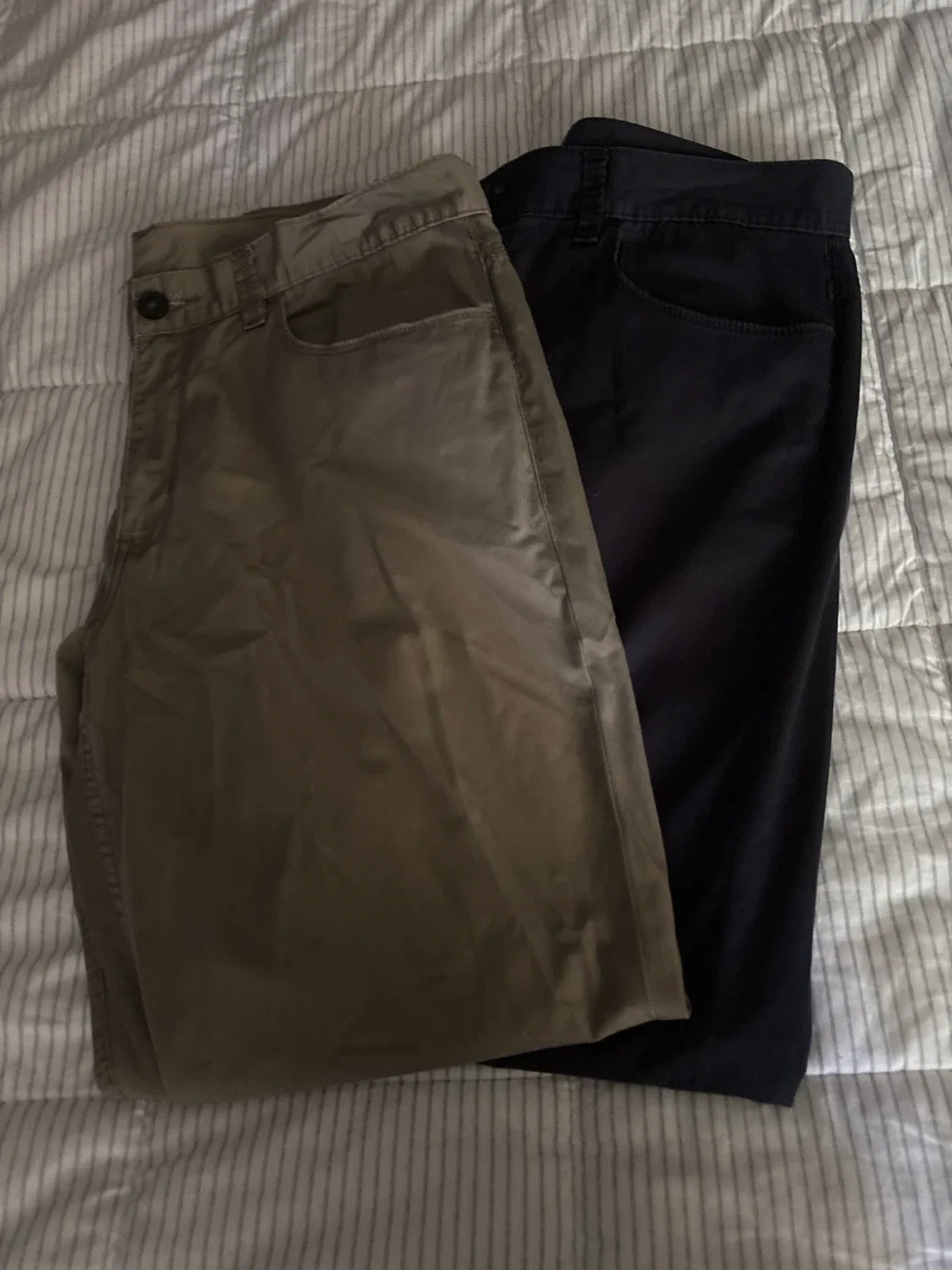 Two Pairs of Perry Ellis Slim Fit Pants