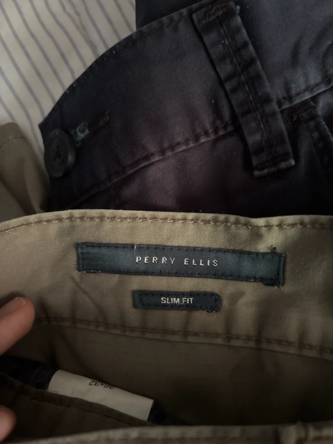 Two Pairs of Perry Ellis Slim Fit Pants - photo 2
