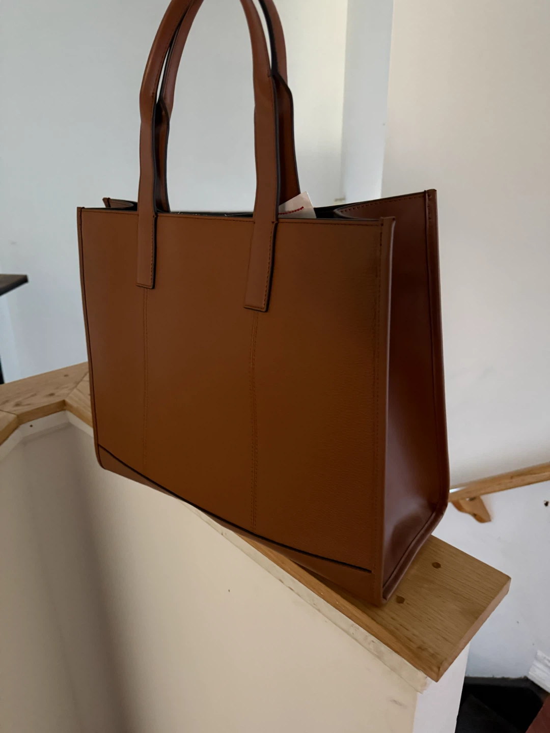 Michael Kors Brown Leather Tote Bag used for one hour - photo 3