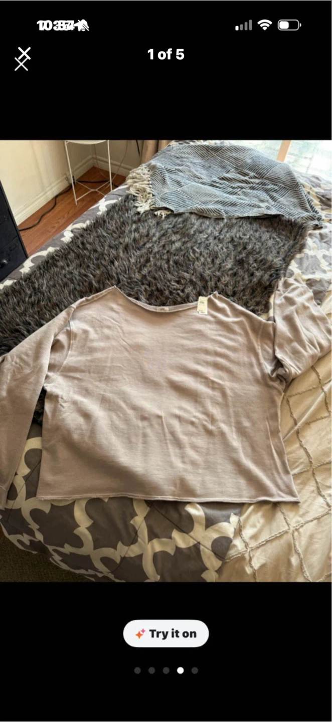 Aerie Raw Edge Sweatshirt