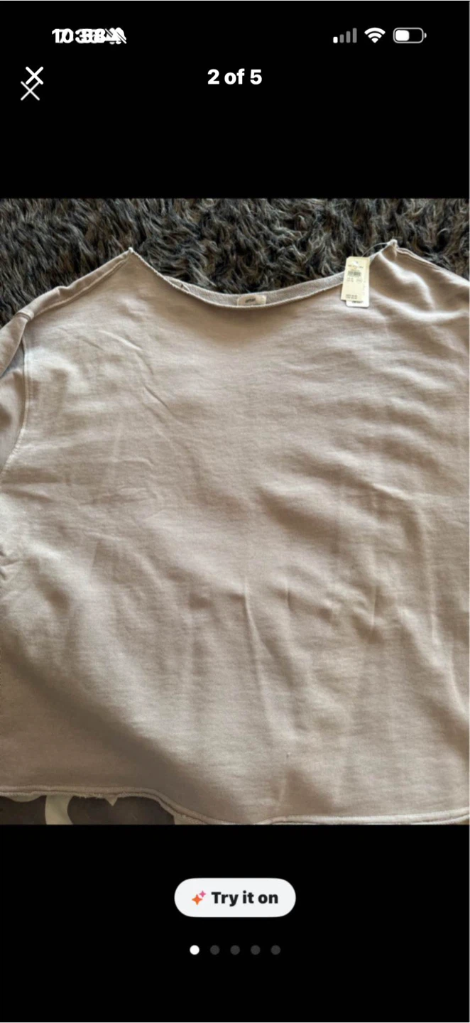Aerie Raw Edge Sweatshirt - photo 2