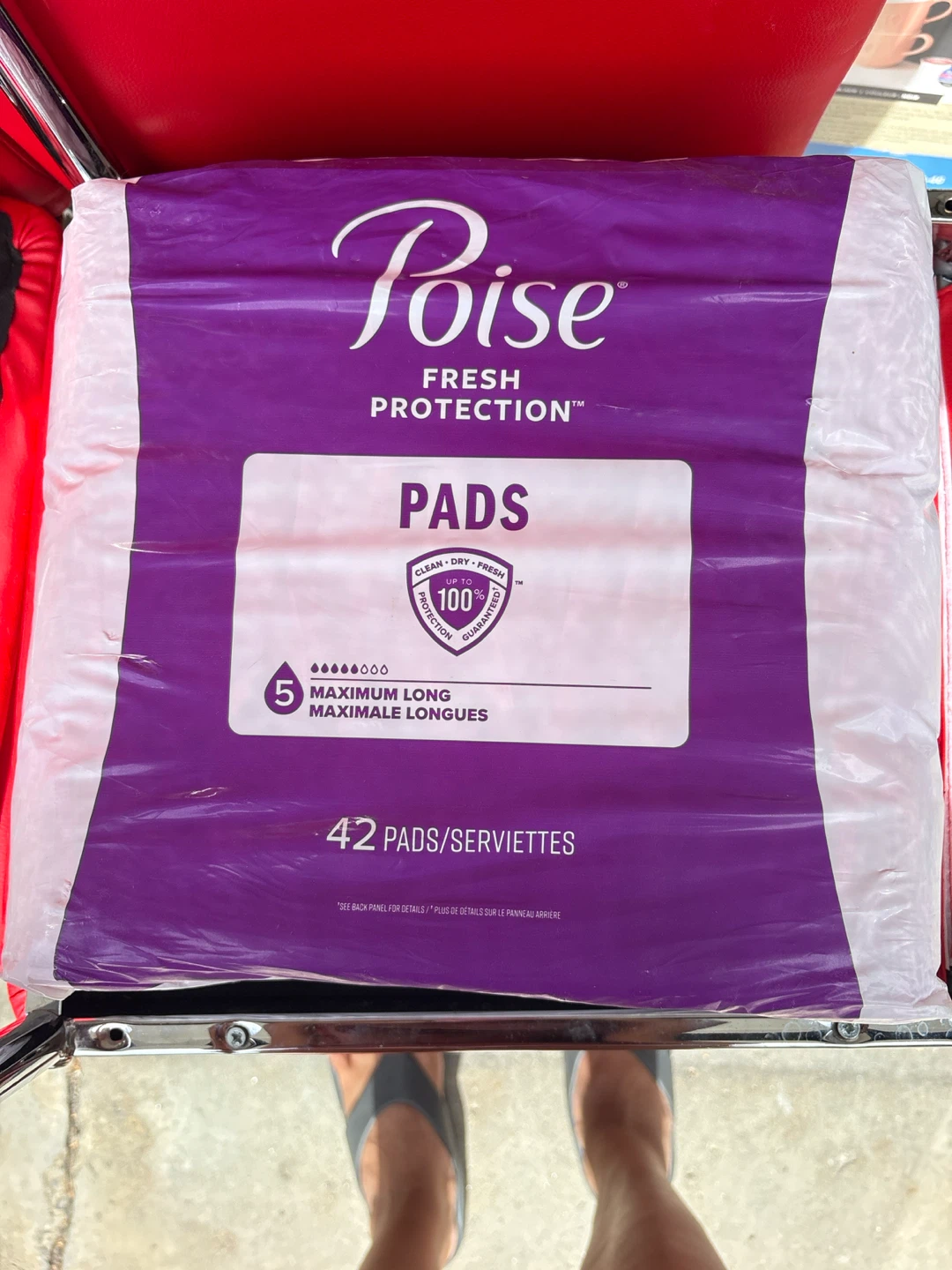 Poise Fresh Protection Maximum Long Pads 42 Count