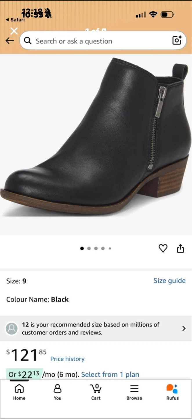 Lucky Brand Basel Booties Black brand new in box