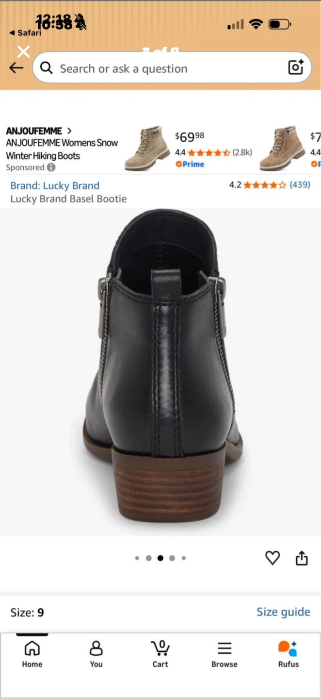 Lucky Brand Basel Booties Black brand new in box - photo 4