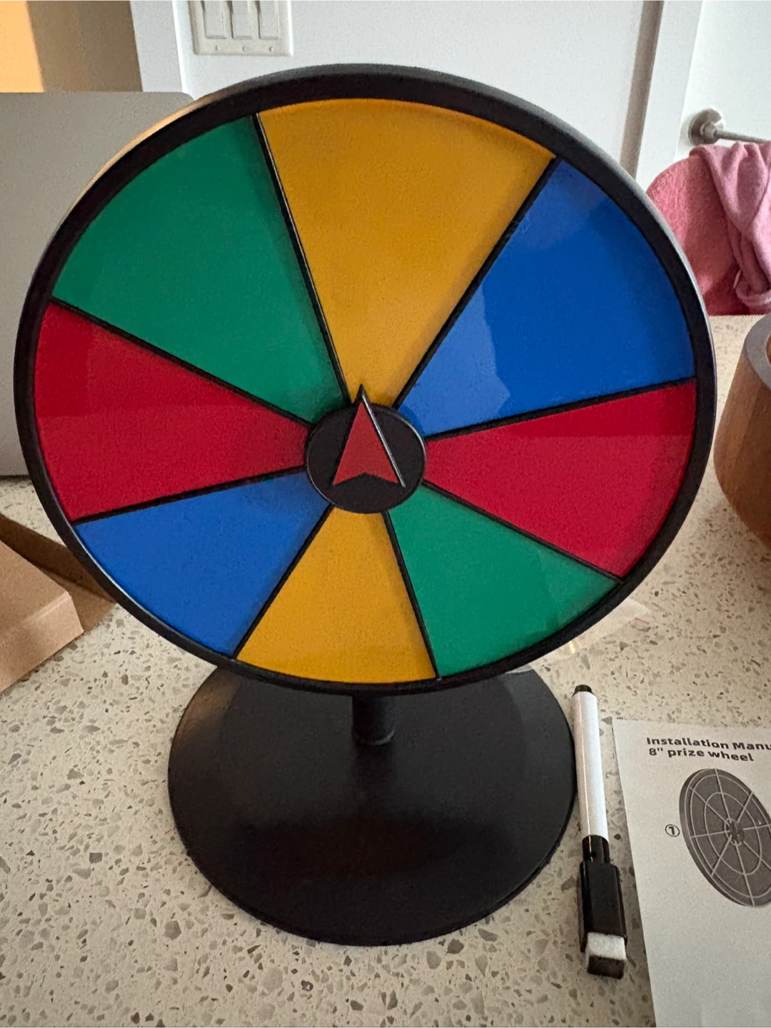 8-inch tabletop prize wheel