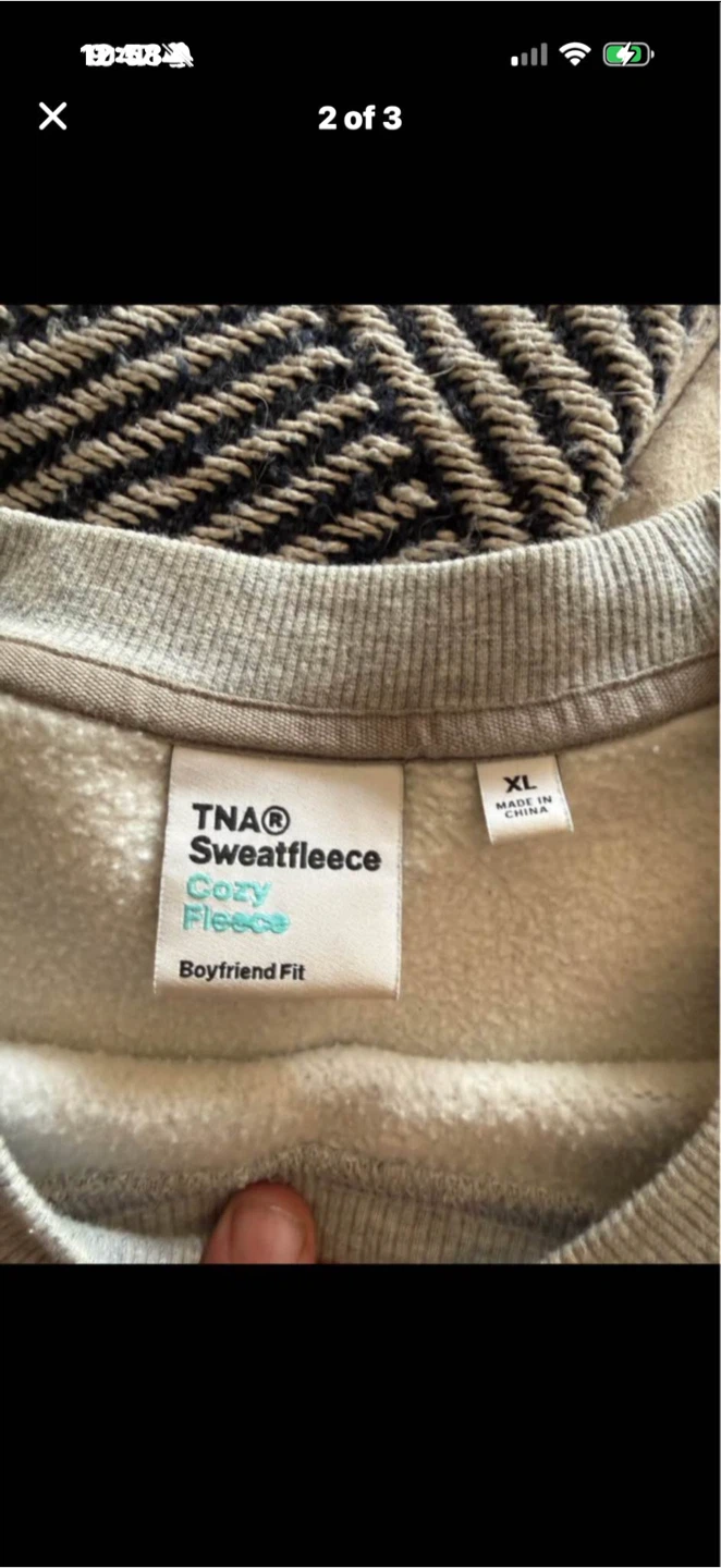 TNA Cozy Fleece Boyfriend Crewneck - photo 2