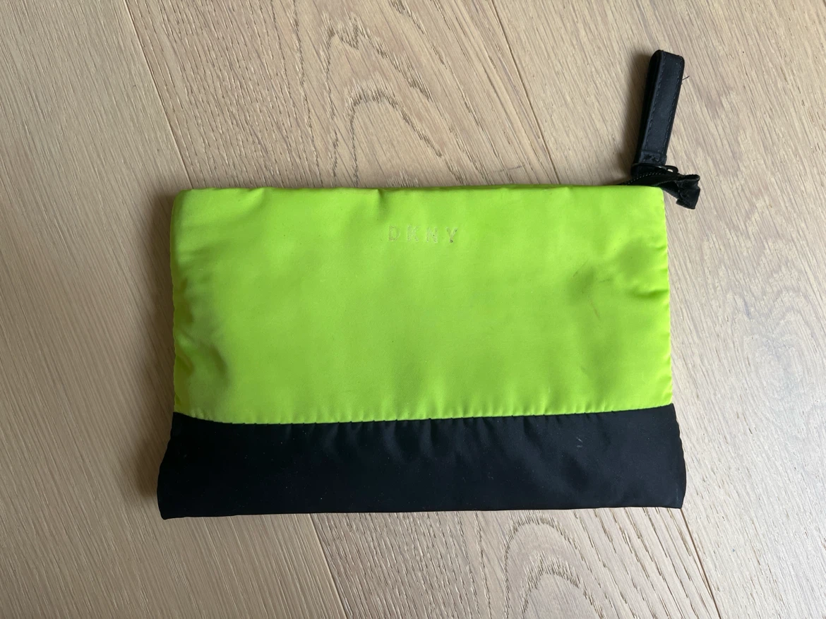DKNY Lime Green and Black Pouch🏈