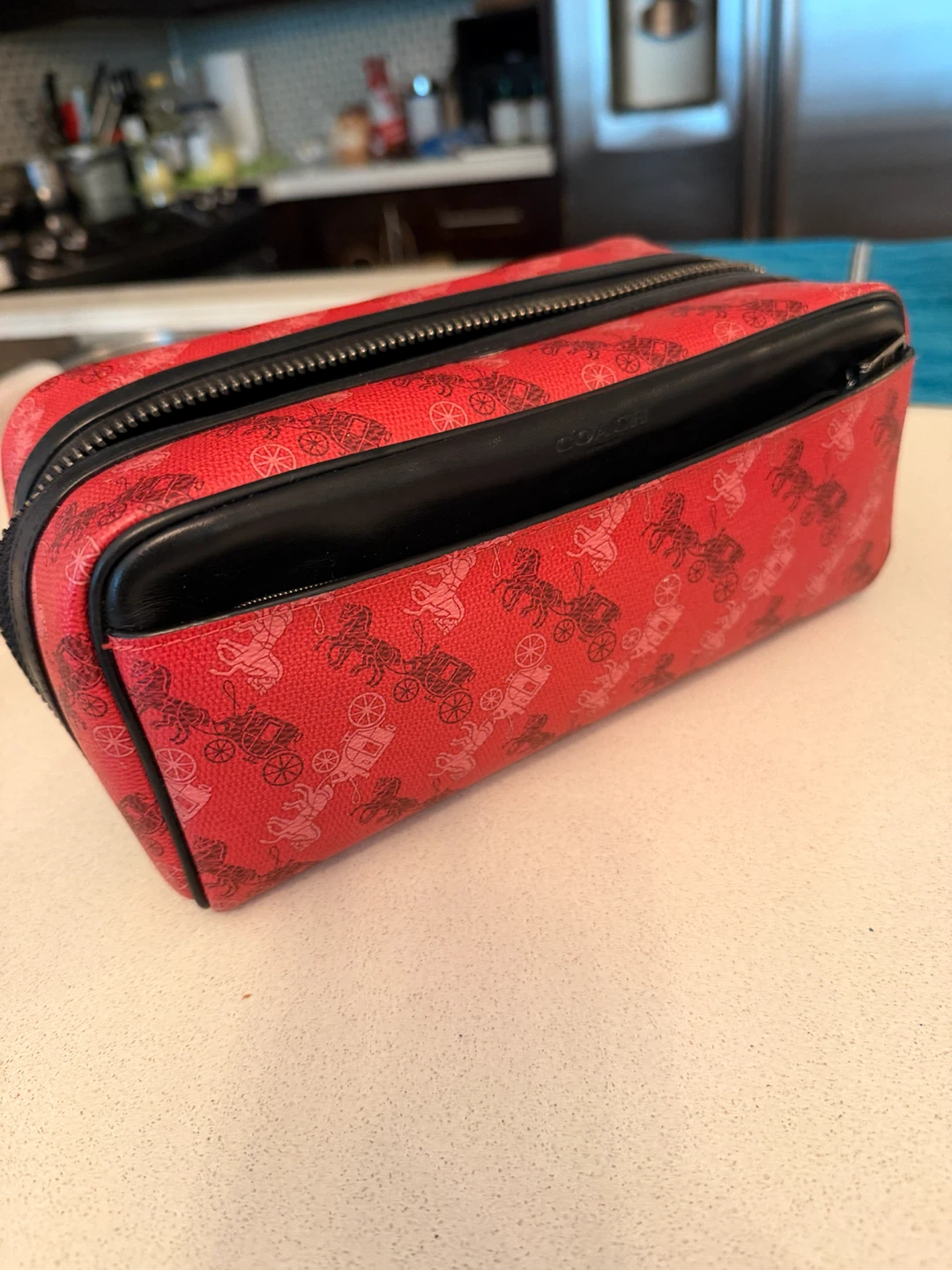 Coach Carriage Print Toiletry Bag - photo 3