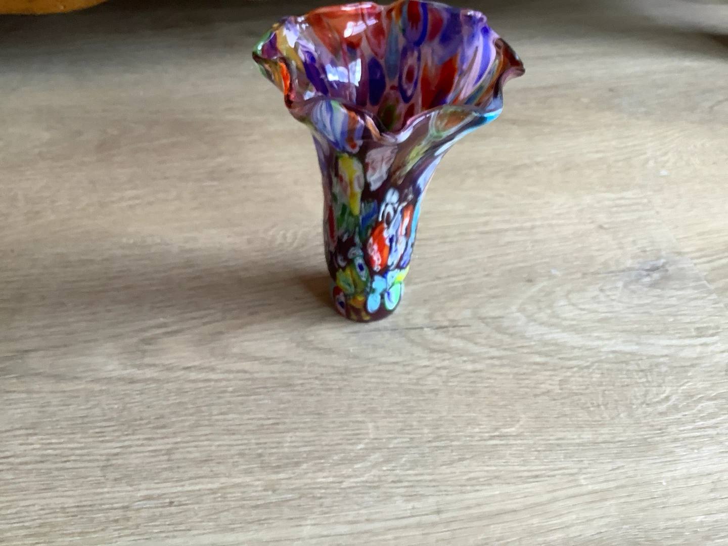 Vt Murano Millefiori Hd Blown Art Glass Tulip Lamp Shade 🐞 - photo 4