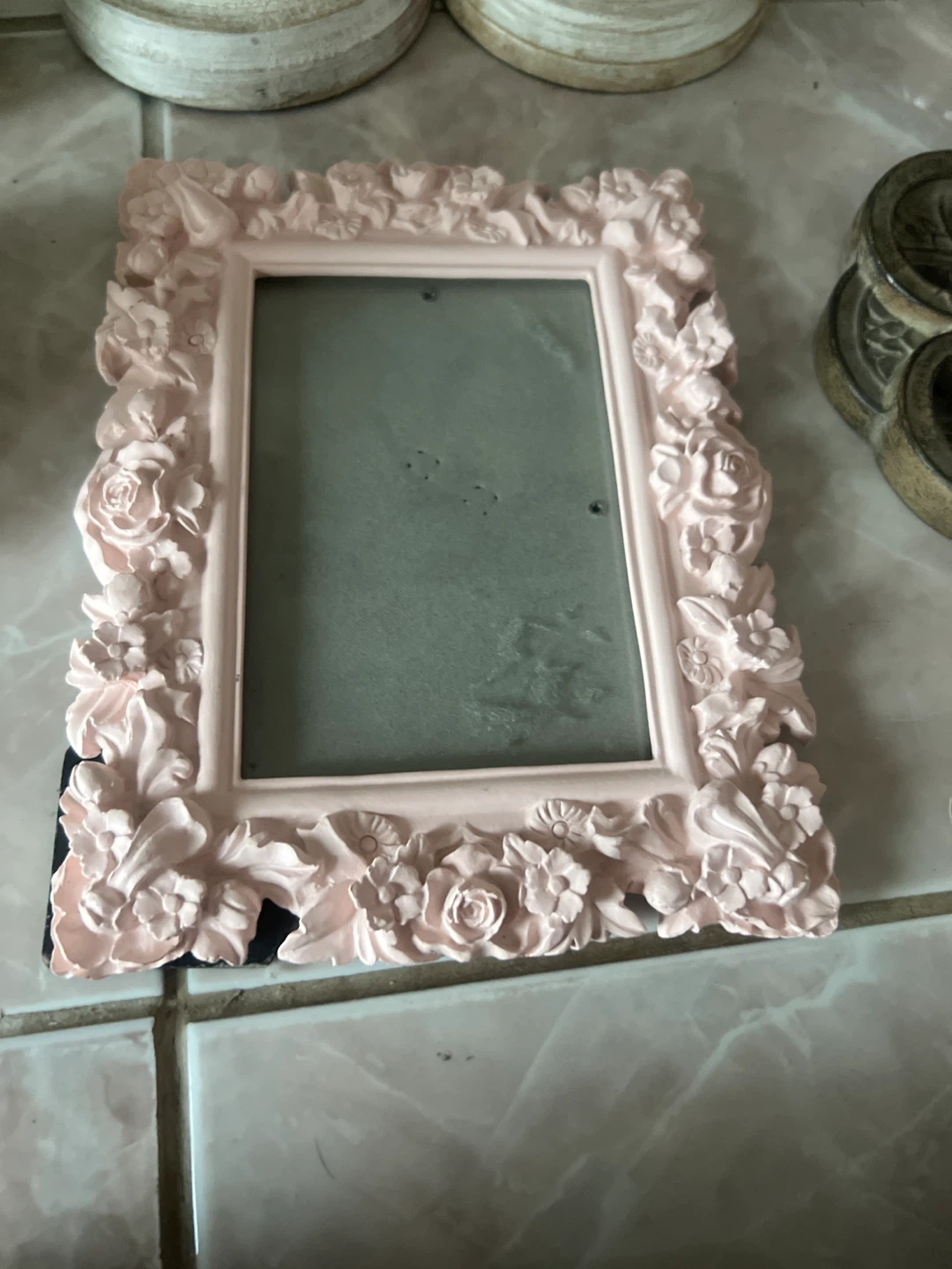 Pink Floral Picture Frame 🏈