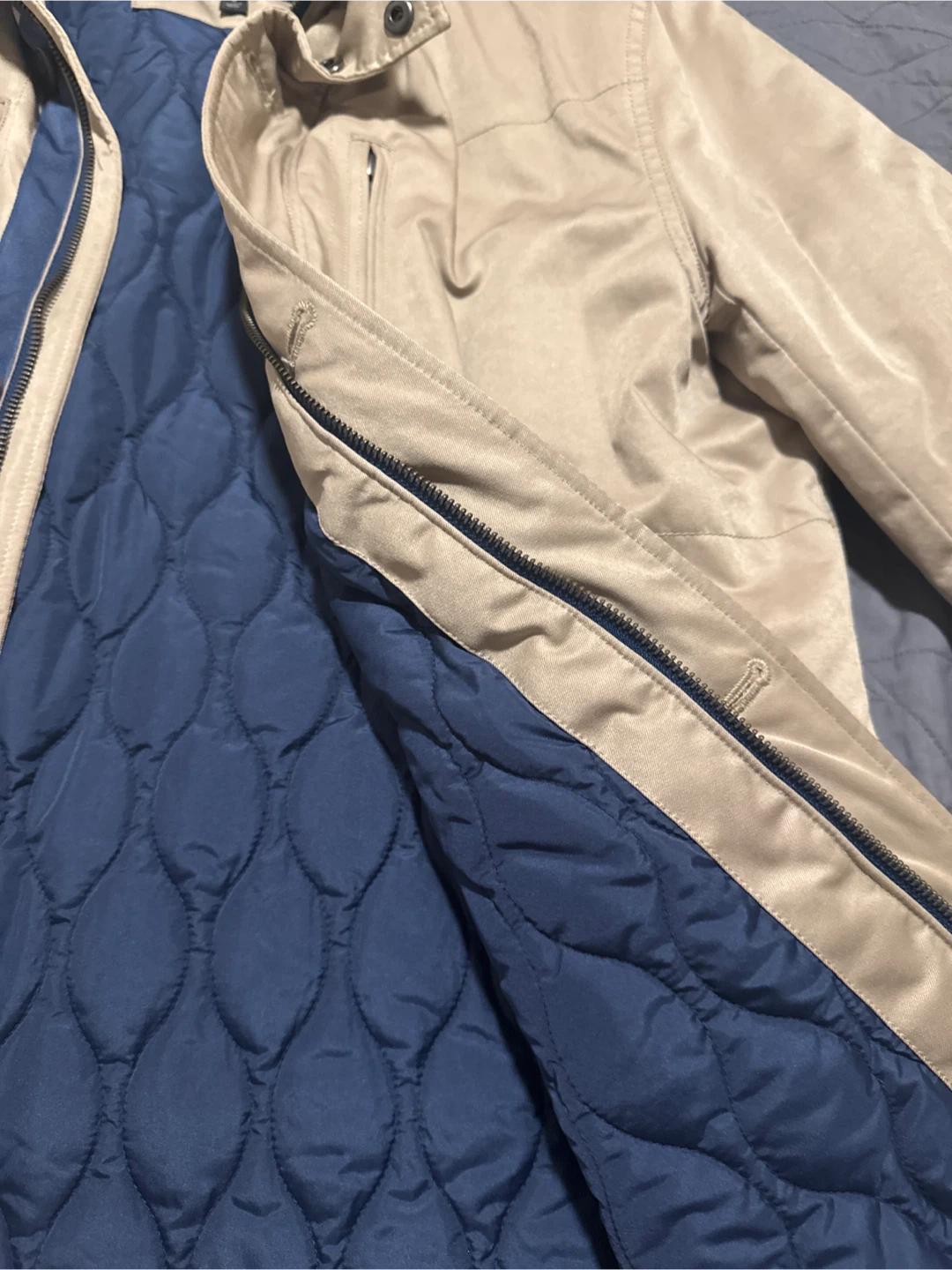 New! Banana Republic Quilted Jacket Beige - photo 3